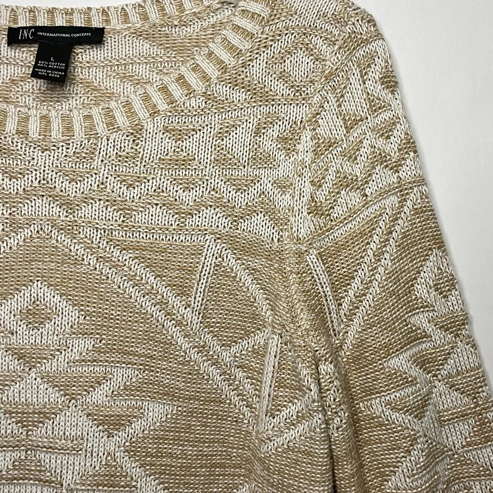 INC Fringe Tribal Sweater - Picture 5 of 9
